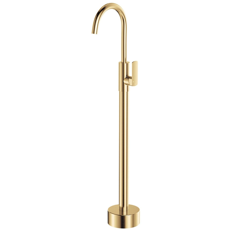 Fienza Tono Floor Mounted Basin/Bath Mixer Urban Brass
