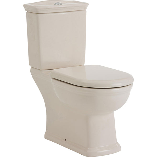 Fienza RAK Washington Close-Coupled Ivory Toilet Suite S Trap
