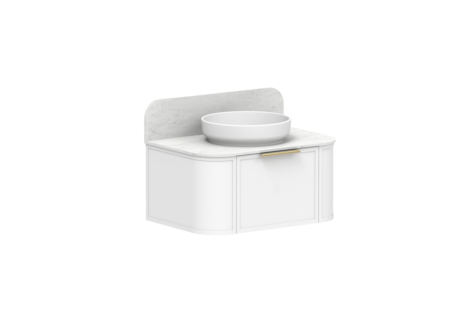ADP Flo Wall Hung Vanity 12mm Durasein Benchtop