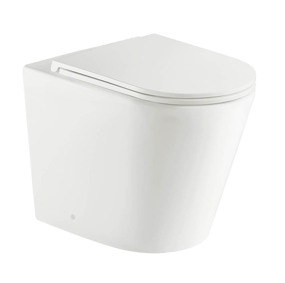 Turner Hastings Fino WhisperFlush Matte White Floor Pan with Thin Seat (FT503FP-MW-N)