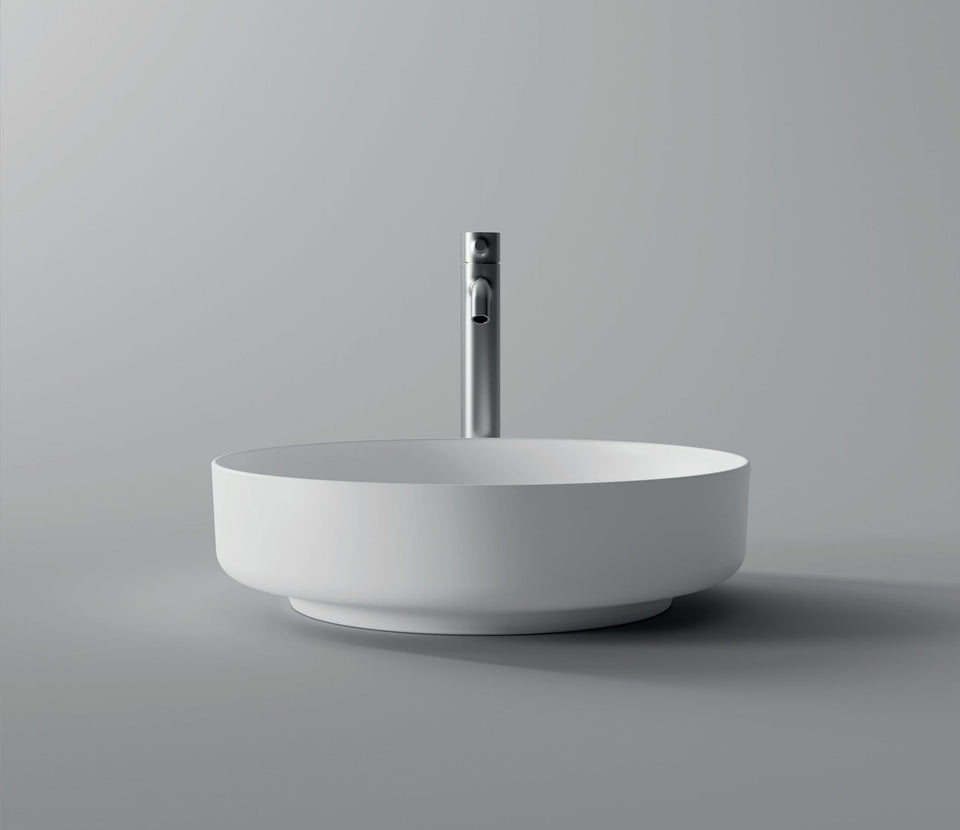 Studio Bagno Form Circle Bench Basin - Matte White (FRM45/MW)