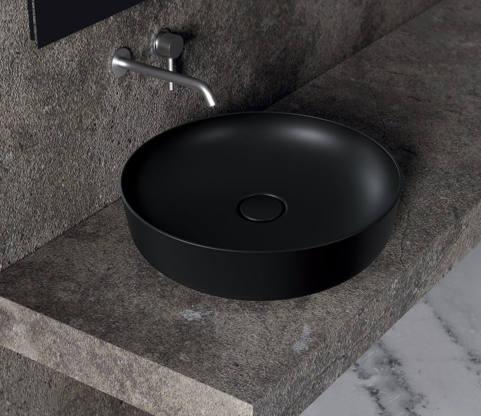 Studio Bagno Form Circle Bench Basin - Matte Black (FRM45/MB)