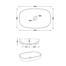 Studio Bagno Form Oval Bench Basin