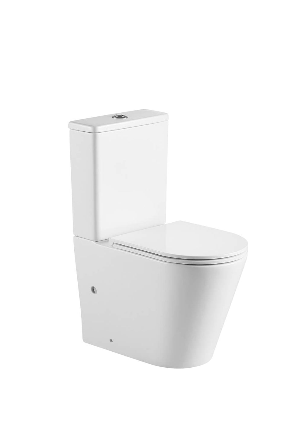 Turner Hastings Fino WhisperFlush Matte White Close Coupled Back to Wall Toilet Suite with Thin Seat (FT403BTW-MW-N)