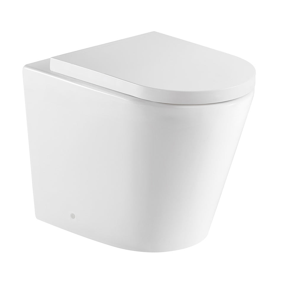 Turner Hastings Fino WhisperFlush Floor Pan & Seat + Geberit In-wall Cistern + ABS Button