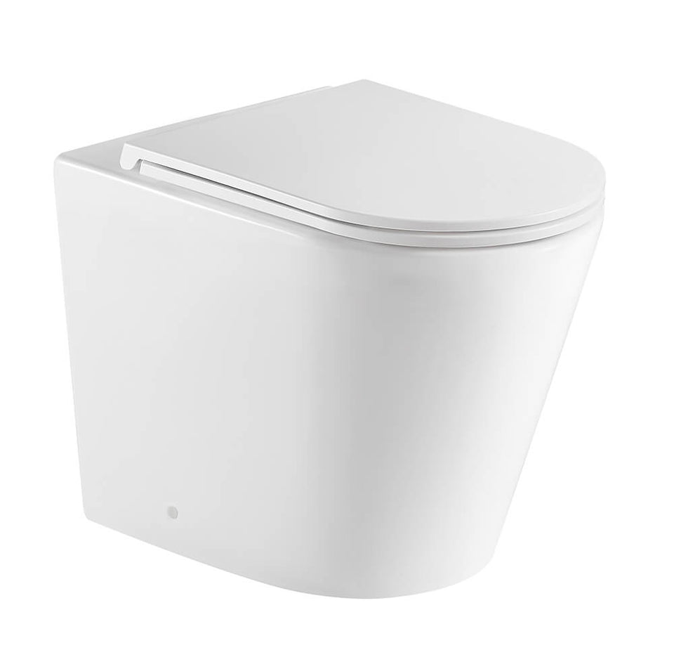 Turner Hastings Fino WhisperFlush Floor Pan & Seat + Geberit In-wall Cistern + ABS Button