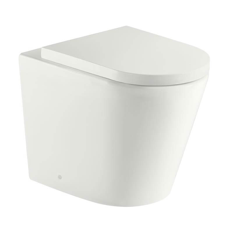 Turner Hastings Fino WhisperFlush Floor Pan - Matte White / Thick Seat (FT503FP-MW-K)