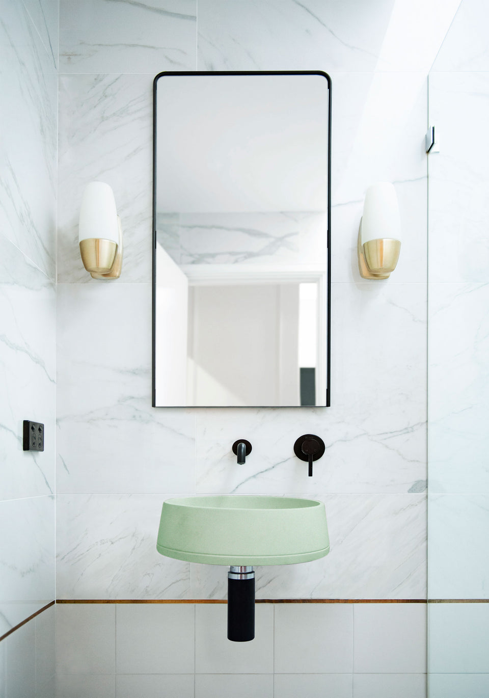 Nood Co Funl Basin - Wall Hung (Mint)