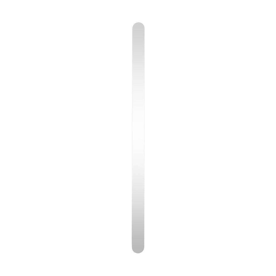 Radiant Heated Vertical flat bar towel rail 50 x 930mm Mirror Polished (FVTR-930) 3
