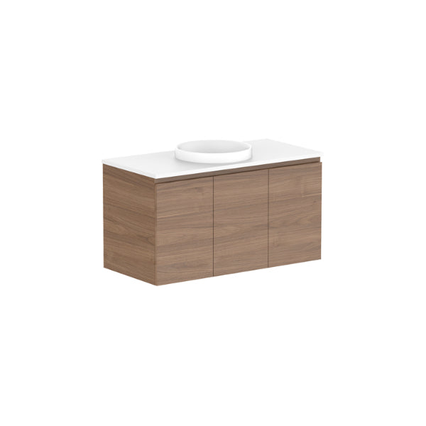 ADP Glacier Pro All Door Twin Vanity with Solid Surface Top
