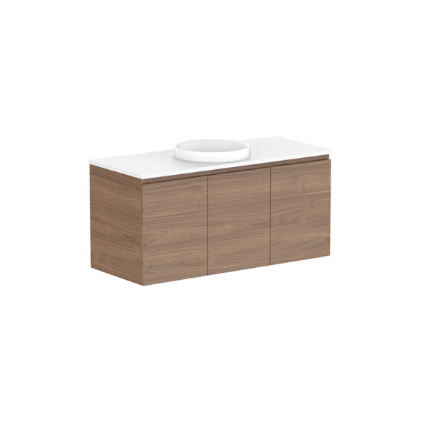 ADP Glacier Pro All Door Twin Vanity with Solid Surface Top