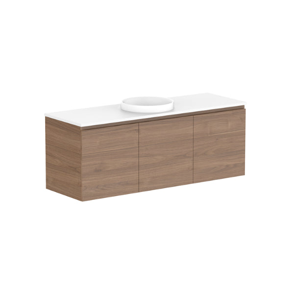 ADP Glacier Pro All Door Twin Vanity with Solid Surface Top
