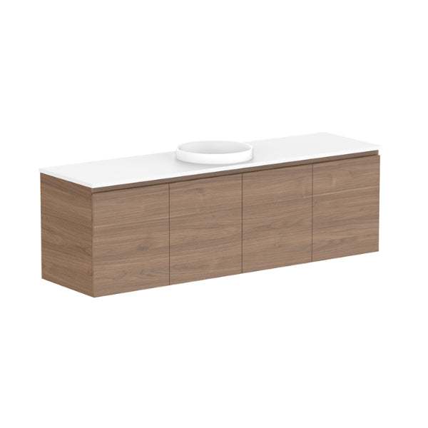 ADP Glacier Pro All Door Twin Vanity with Solid Surface Top