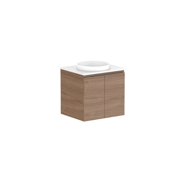 ADP Glacier Lite All Door Twin Vanity with Solid Surface Top