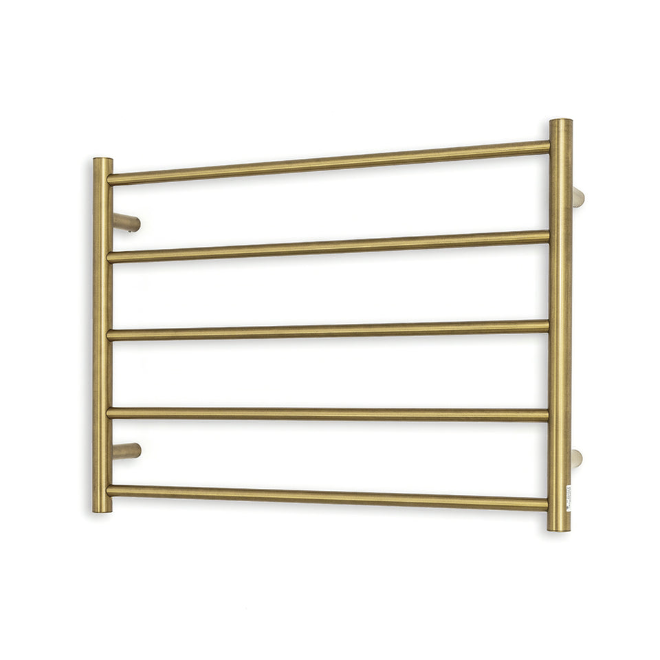 Radiant Heated Round Ladder 750 x 550 mm Brushed Gold (GLD-RTR03)