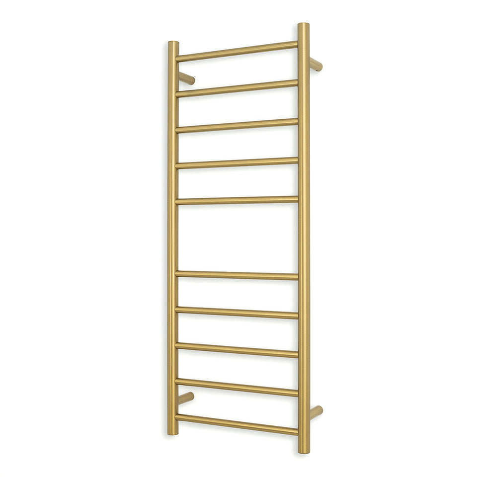 Radiant Heated Round Ladder 430 x 1100 mm Brushed Gold (GLD-RTR430)