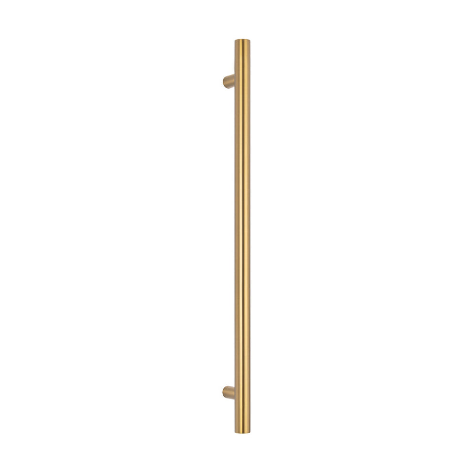 Radiant Heated Vertical towel rail - Brushed Gold (GLD-VTR-950)