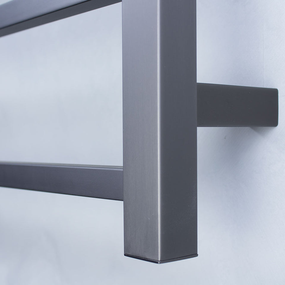 Radiant Heated Square Ladder 600 x 800mm Gun Metal Grey (GMG-STR01) 3