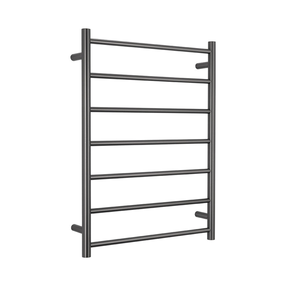 Radiant Heated Round Ladder - Gun Metal Grey / 600x800mm / Bottom Left (GMG-RTR01LEFT)
