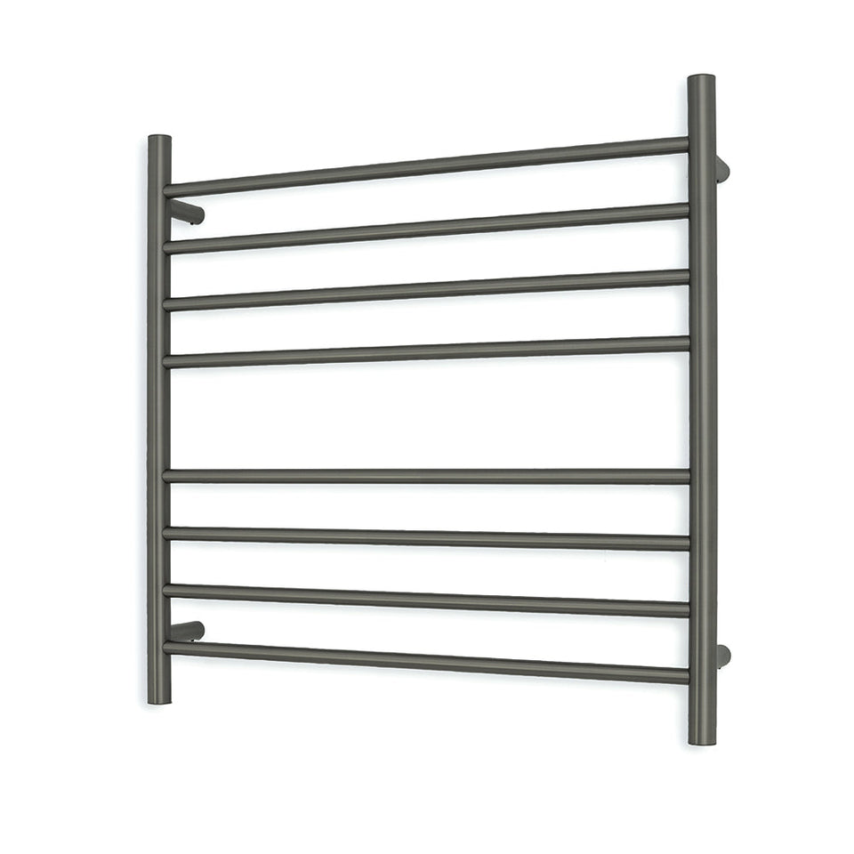 Radiant Heated Round Ladder - Gun Metal Grey / 750x750mm / Bottom Right (GMG-RTR06RIGHT)