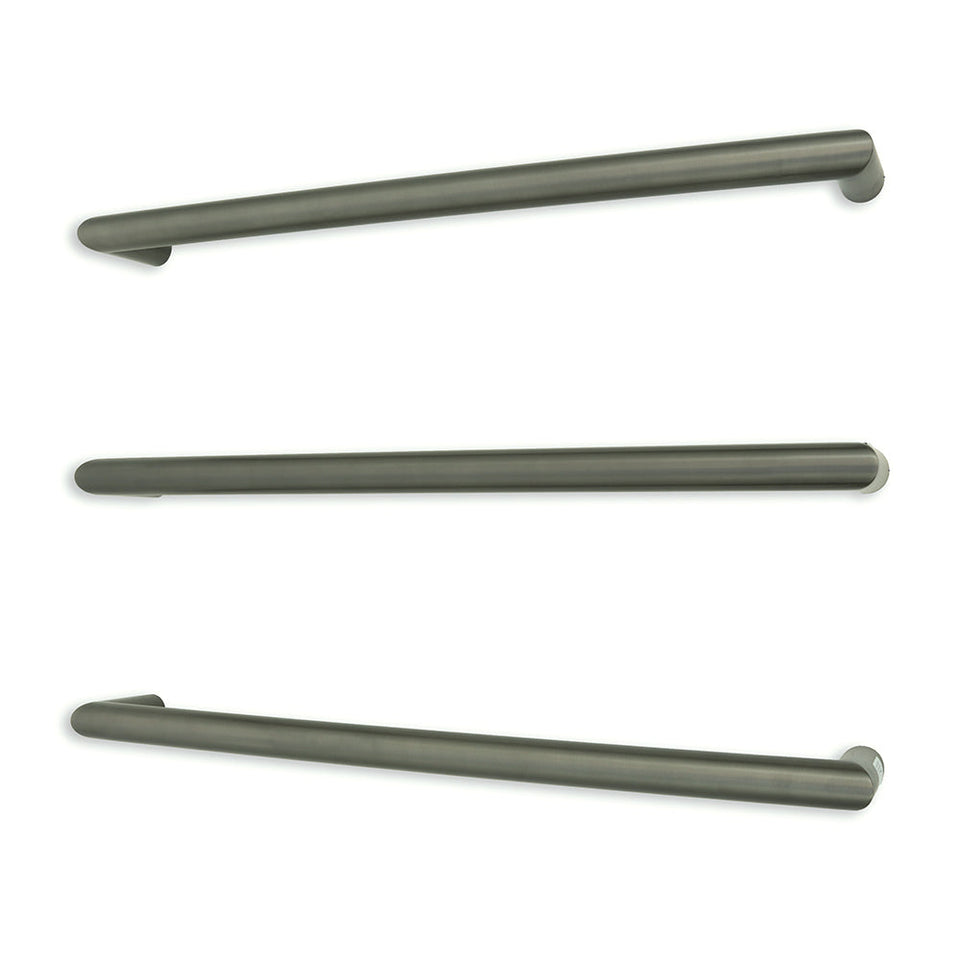 Radiant Heated Low Voltage Single Round Bar - Gun Metal Grey / 650x32mm (GMG-SBRTR-650)