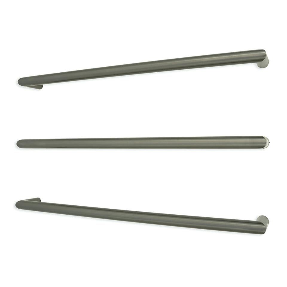Radiant Heated Low Voltage Single Round Bar - Gun Metal Grey / 800x32mm (GMG-SBRTR-800)