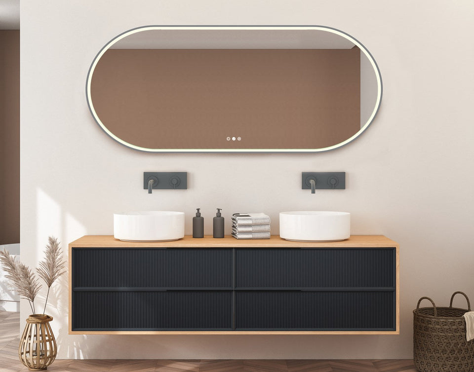 Radiant Aura Pill LED Mirror