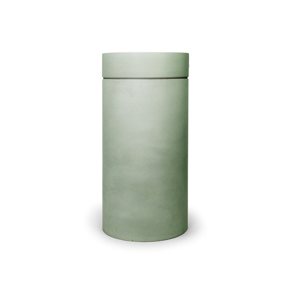 Nood Co Cylinder with Tray - Hoop Basin  (Mint,Sand)