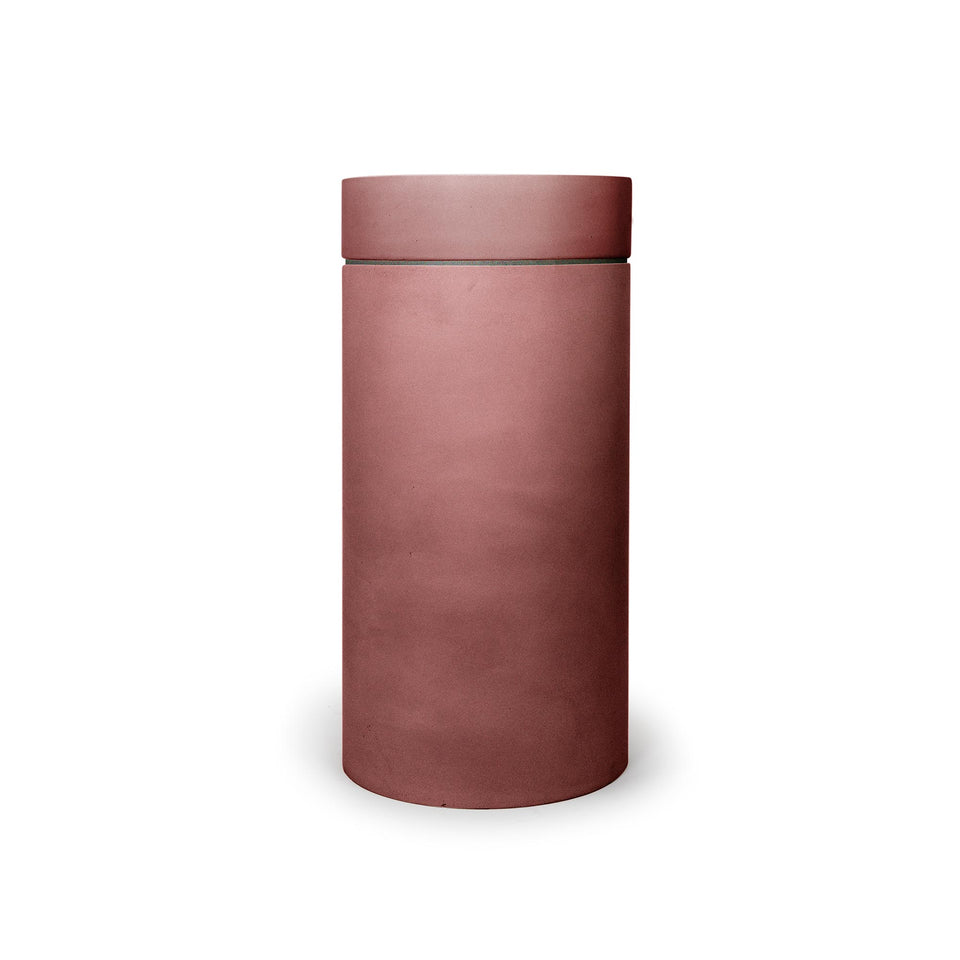 Nood Co Cylinder with Tray - Hoop Basin  (Musk,Clay)