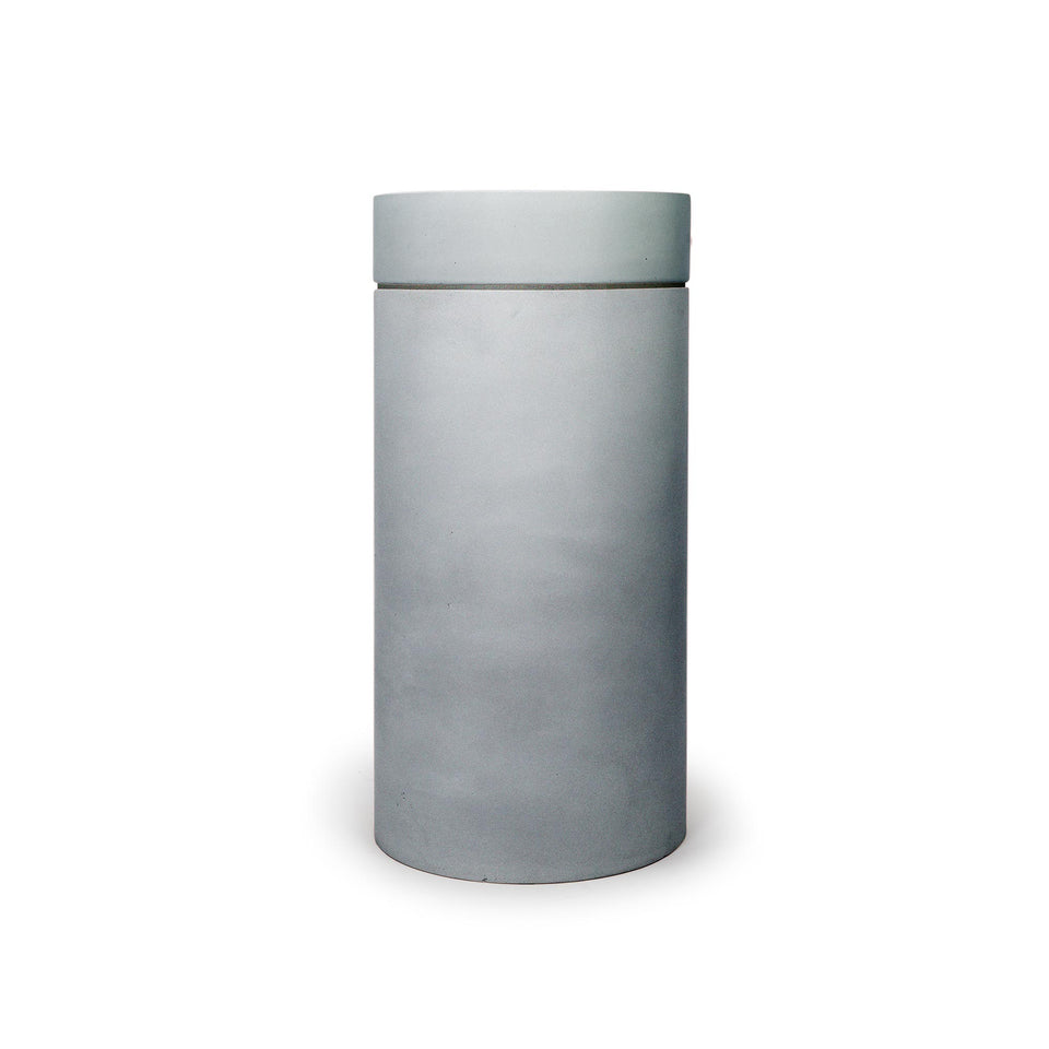 Nood Co Cylinder with Tray - Hoop Basin  (Powder Blue,Custard)