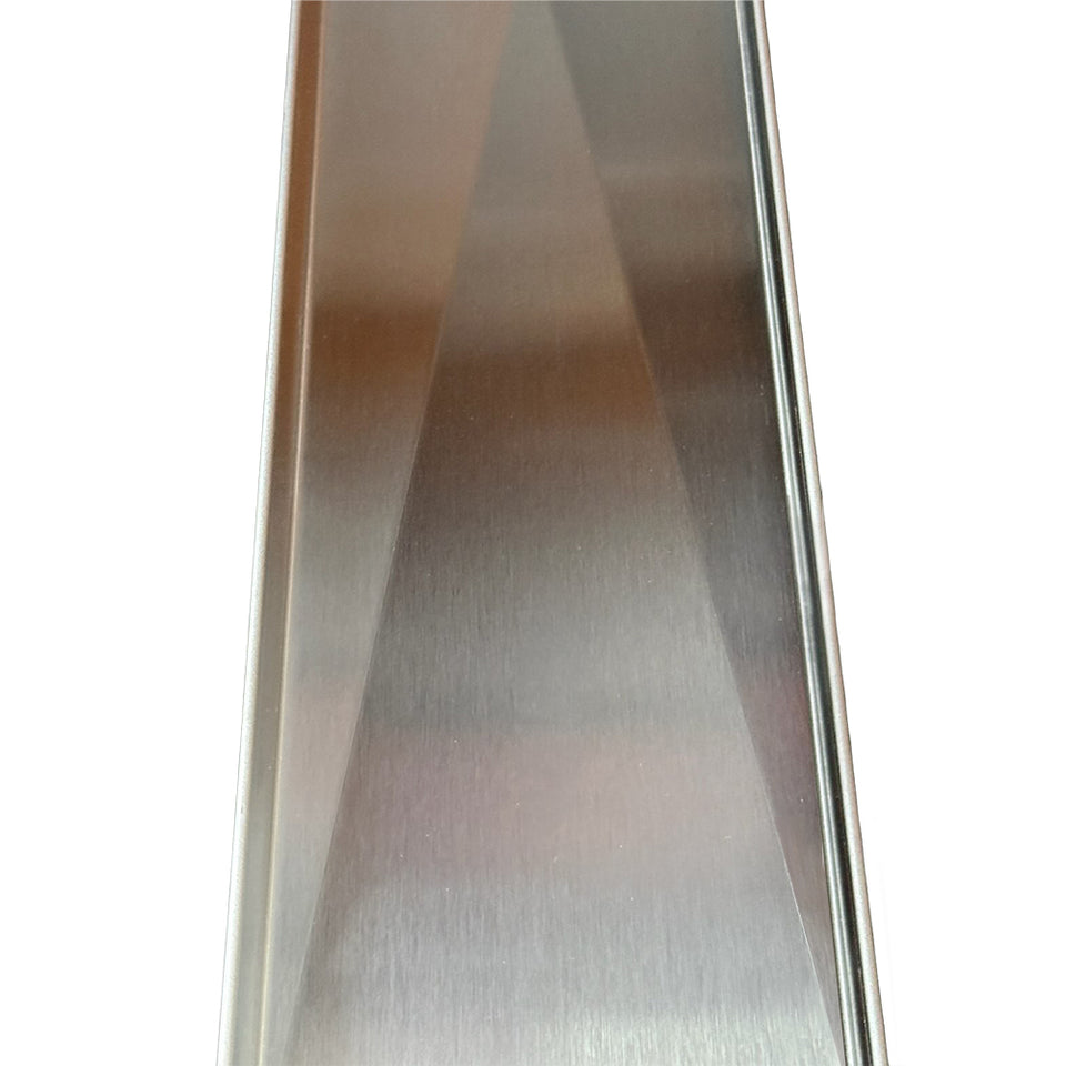 Radiant Linear Tile Insert Floor Grate (Brushed Satin) 100mm x 900mm (90mm Outlet) (316-RGL-900-90) 6