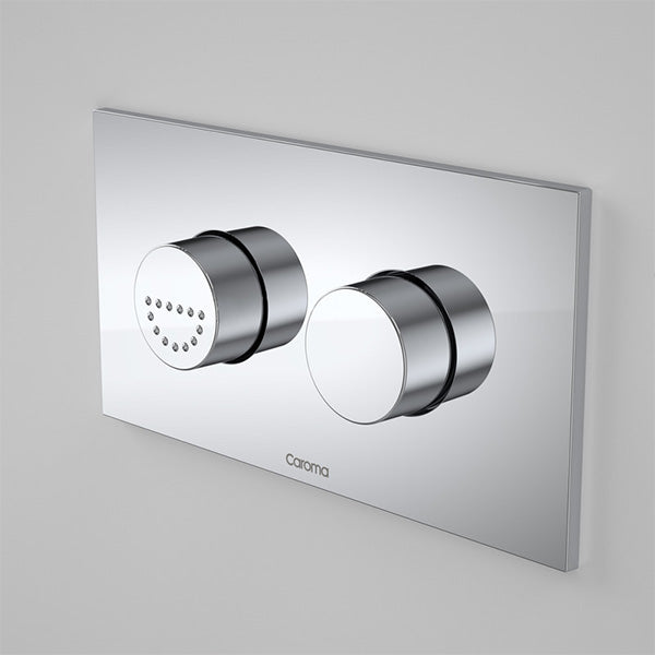Caroma Invisi Series II Round Dual Flush Plate & Raised Care Buttons