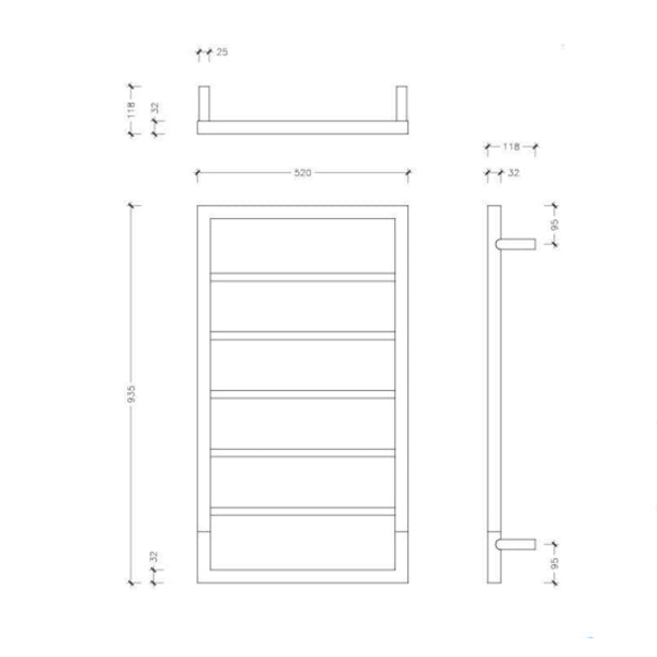Thermogroup Jeeves Spartan Boxx Heated Towel Rail