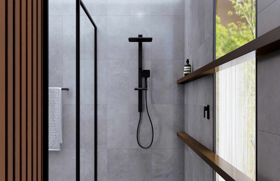Phoenix Tapware Phoenix V Channel Drain TI 75x900mm Outlet 45mm
