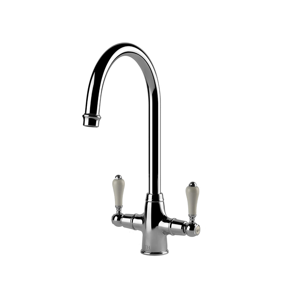 Turner Hastings Ludlow Double Mixer Tap - English Bronze (LU110DM-EB) 7