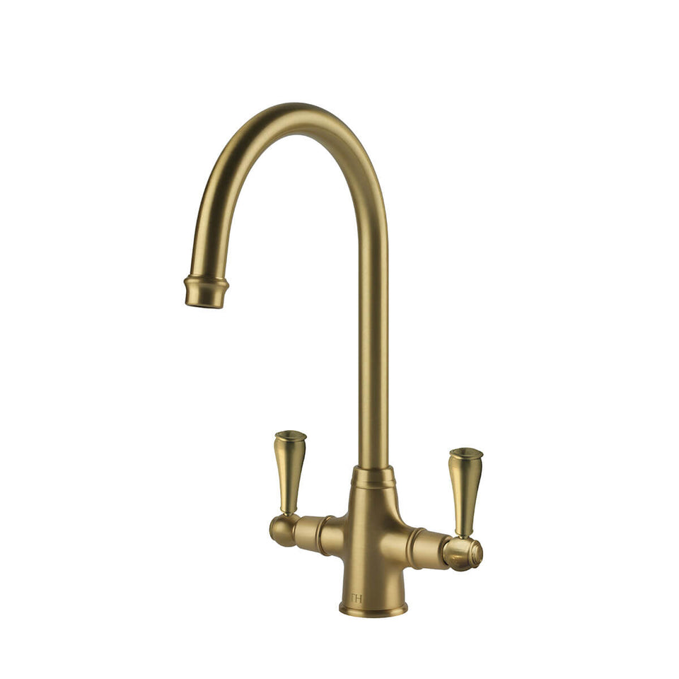 Turner Hastings Ludlow Double Mixer Tap - English Bronze (LU110DM-EB) 4