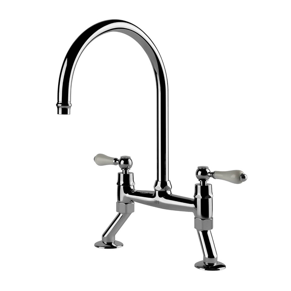 Turner Hastings Ludlow Bridge Mixer Tap - English Bronze (LU111BM-EB) 7