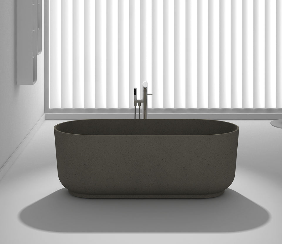 Studio Bagno Lust Free Standing Bath - Ash Grey (LUS007/AG)