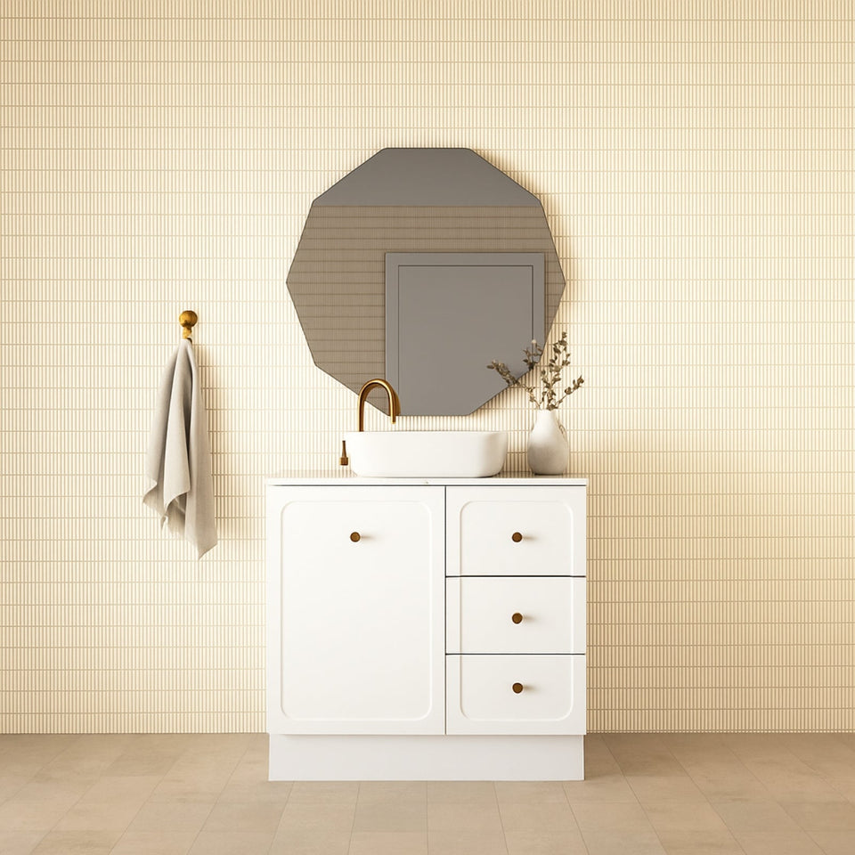 Marquis Camden Floor Standing Vanity on Kickboard with Caesarstone, Vasari or Dekton Top