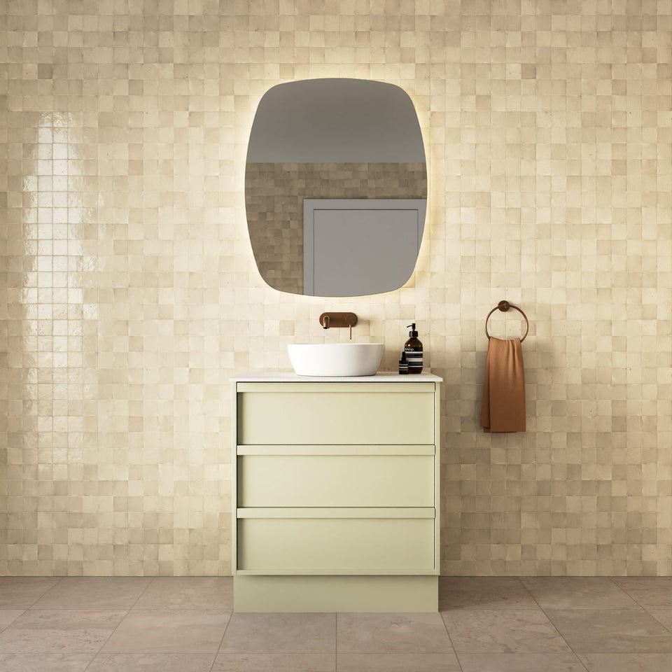 Marquis Marlo Floor Standing Vanity with Kickboard and Caesarstone, Vasari or Dekton Top