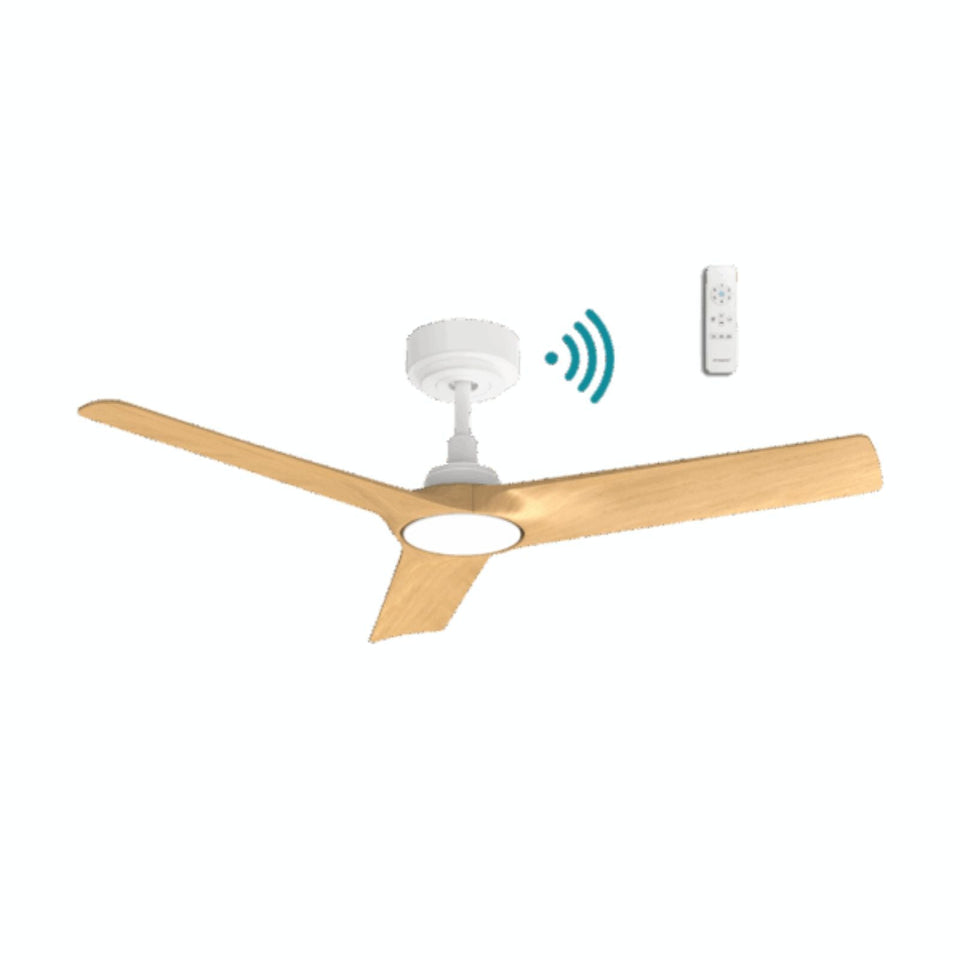 Martec Cordoba 1320mm DC Ceiling Fan Matte White/Oak