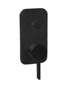 Jamie J - Martini Wall Diverter Mixer MATTE BLACK