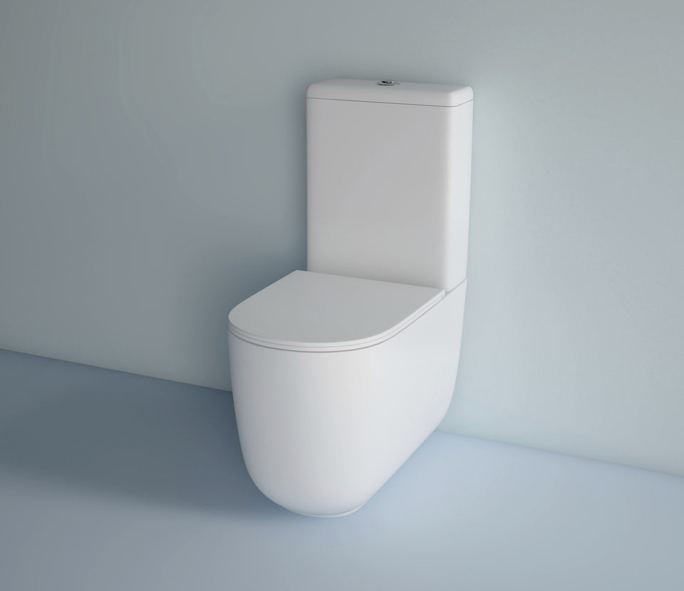 Studio Bagno Milady Rimless Back to Wall Suite - Matte White (MIL001/MW)