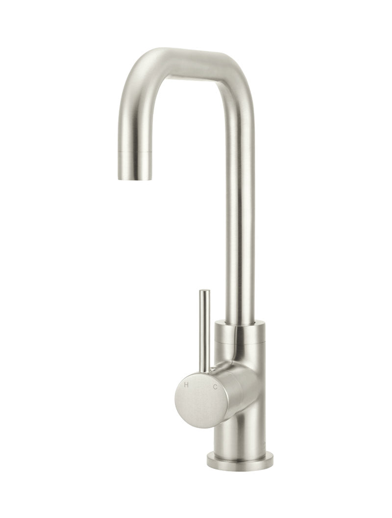 Meir Round Squareline Kitchen Sink Mixer - PVD Brushed Nickel (MK02-PVDBN)