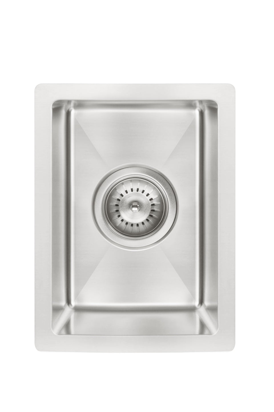 Bar Sink - Single Bowl 382 x 272 - Brushed Nickel