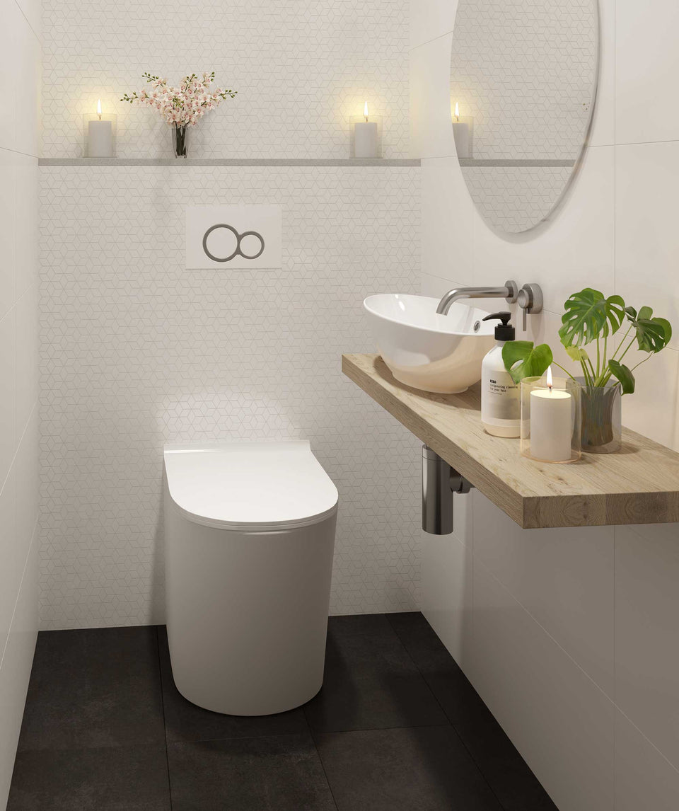 191770 | Modia Floor Mount toilet suite – choice of seats
