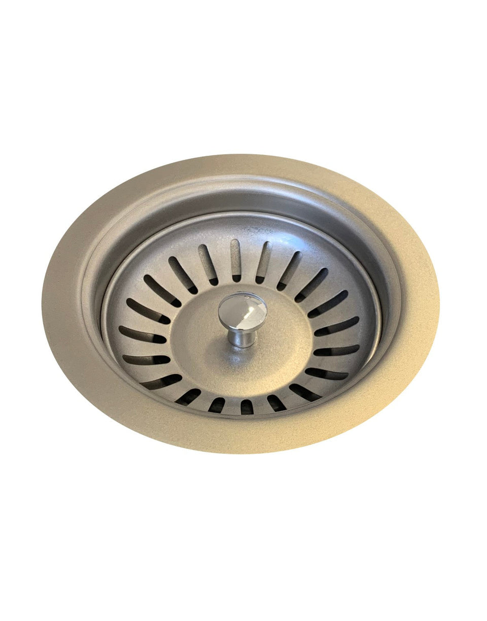 Meir Sink Strainer and Waste Plug Basket with Stopper - Finish