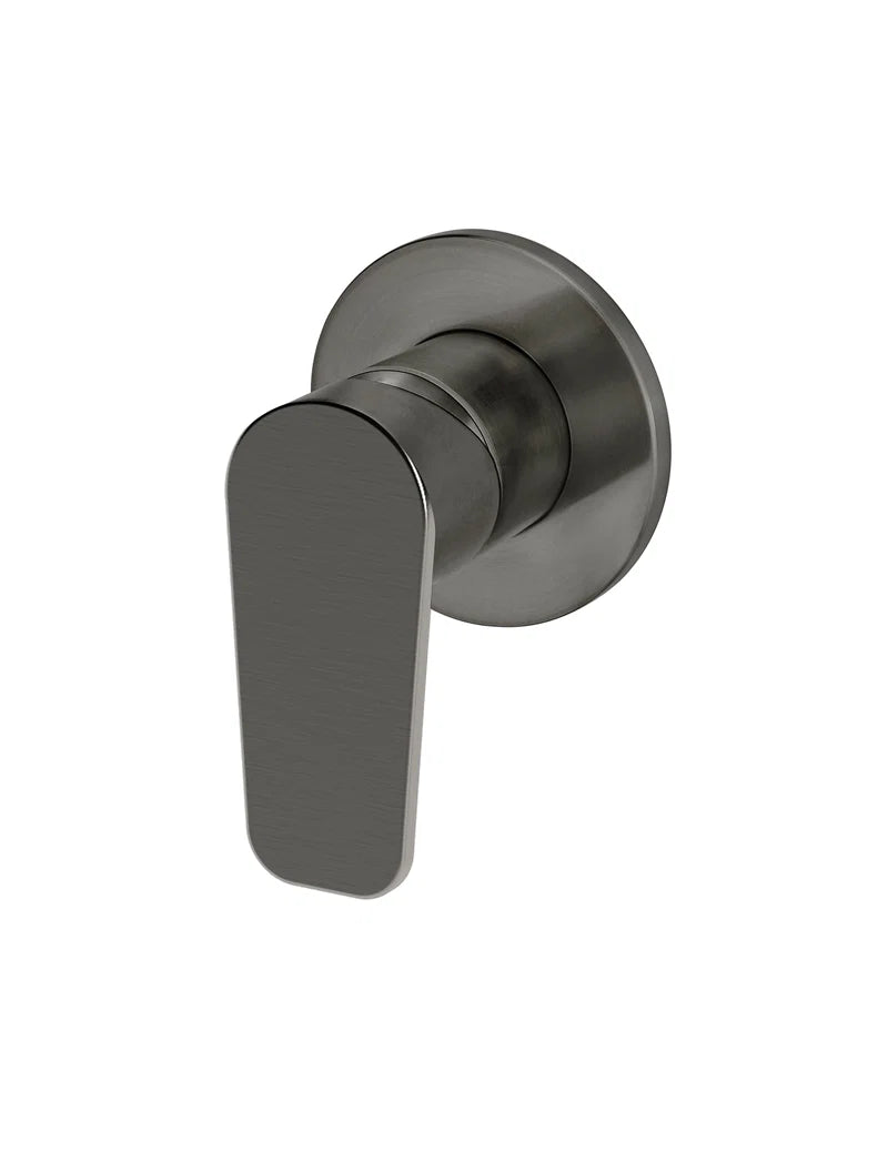 Meir Round Paddle Wall Mixer Set Shadow - Shadow Gunmetal