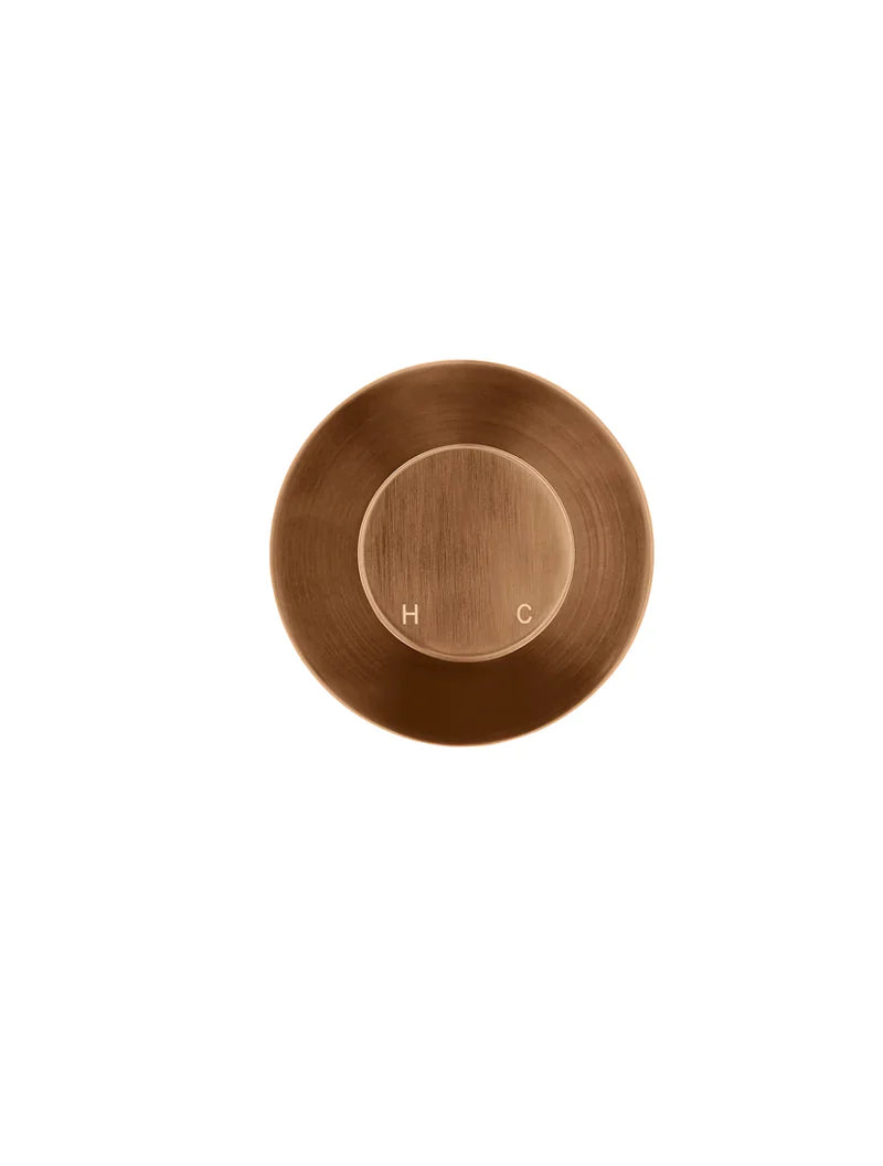 Meir Round Wall Mixer Pinless Handle Lustre Bronze