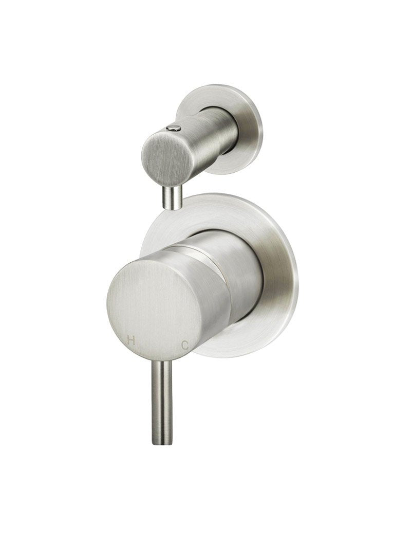 Round Diverter Mixer - PVD Brushed Nickel